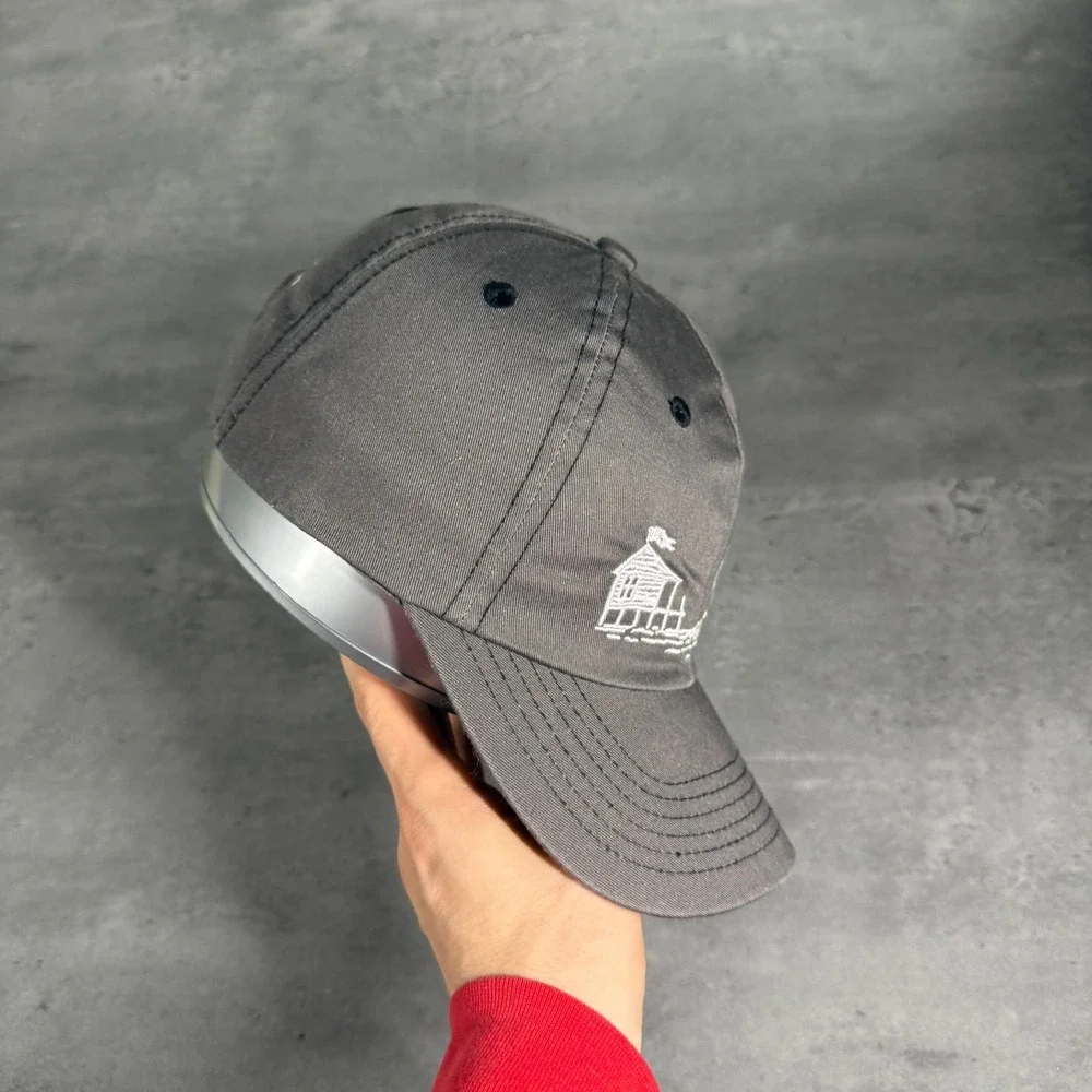 Sailboat Yacht Harbor Baseball Cap Mens Gray Embroidered Trucker Dad Hat Coastal